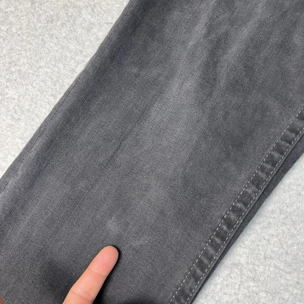 True Religion Jeans Mens 31x32 Gray Ricky Relaxed Straight Cotton Blend Denim